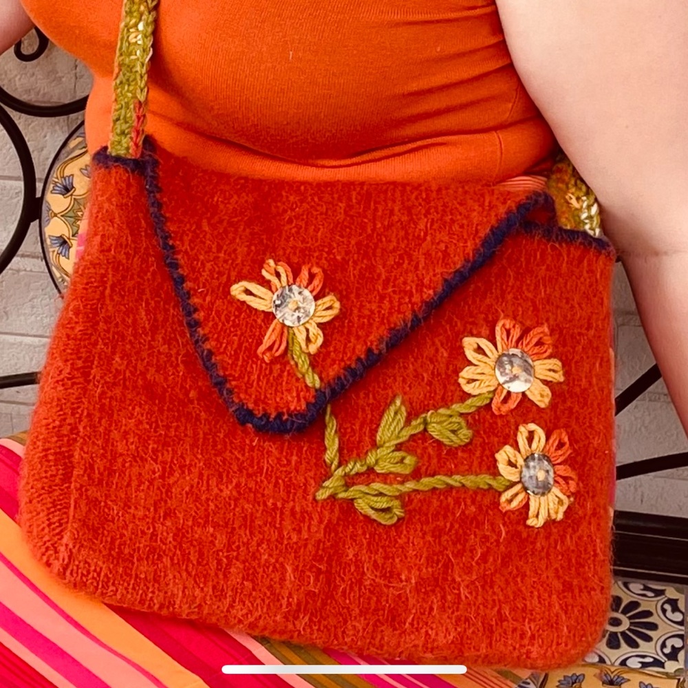 Handmade 70s Boho purse ✌️